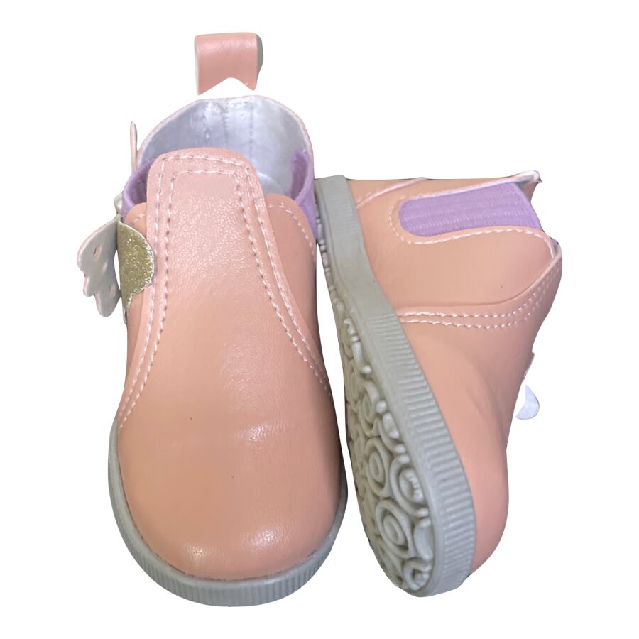 Bota Para Bebê Feminina Salmão Bota Para Bebê Feminina Salmão