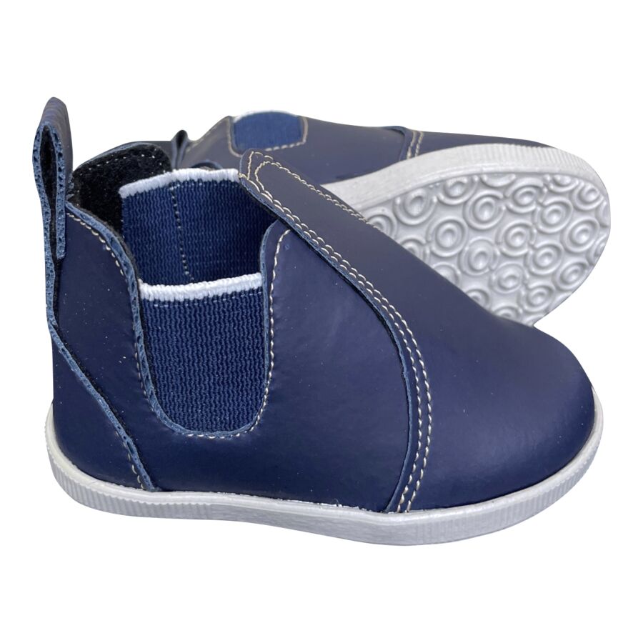 Bota Para Bebê Masculina Azul Manoel Bota Para Bebê Masculina Azul Manoel