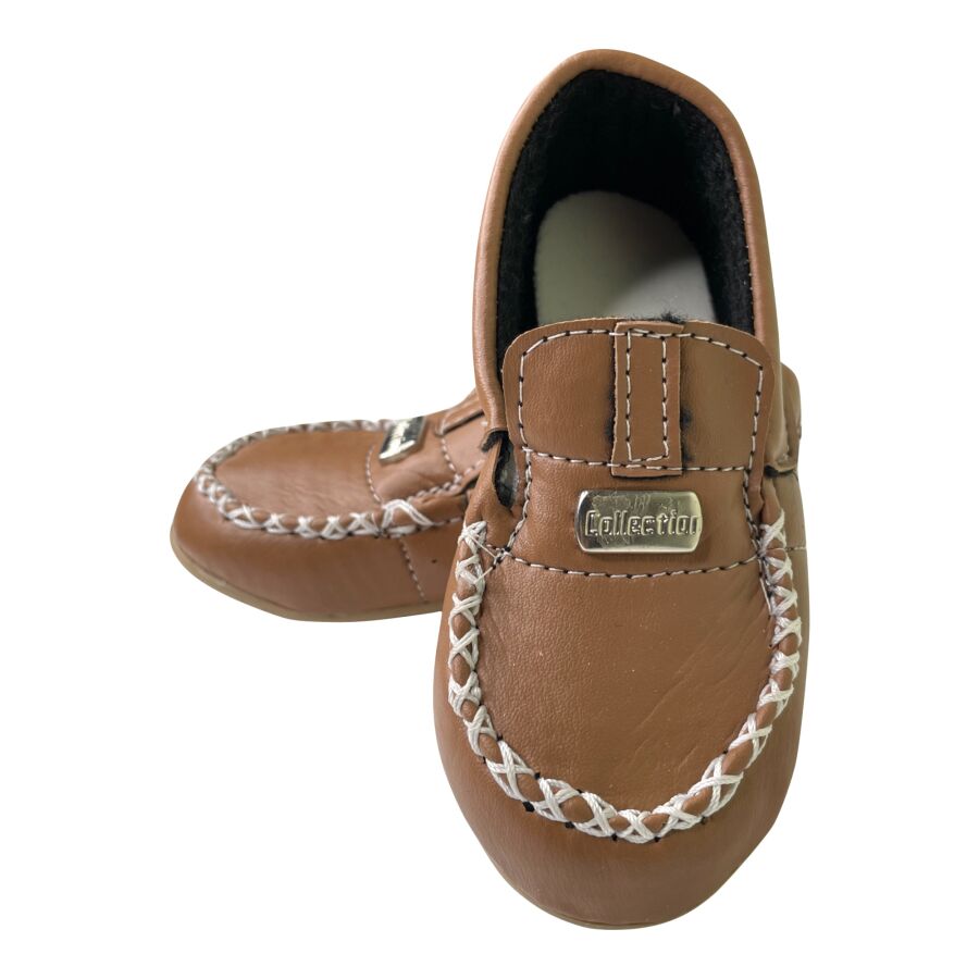 Mocassim Bebe Masculino Tiras Marrom Mocassim Bebe Masculino Tiras Marrom