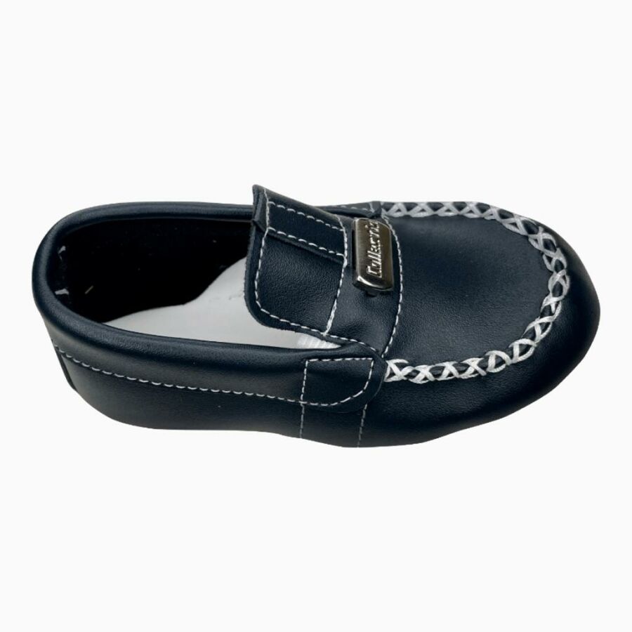 Mocassim Bebe Masculino Tiras Preta Mocassim Bebe Masculino Tiras Preta