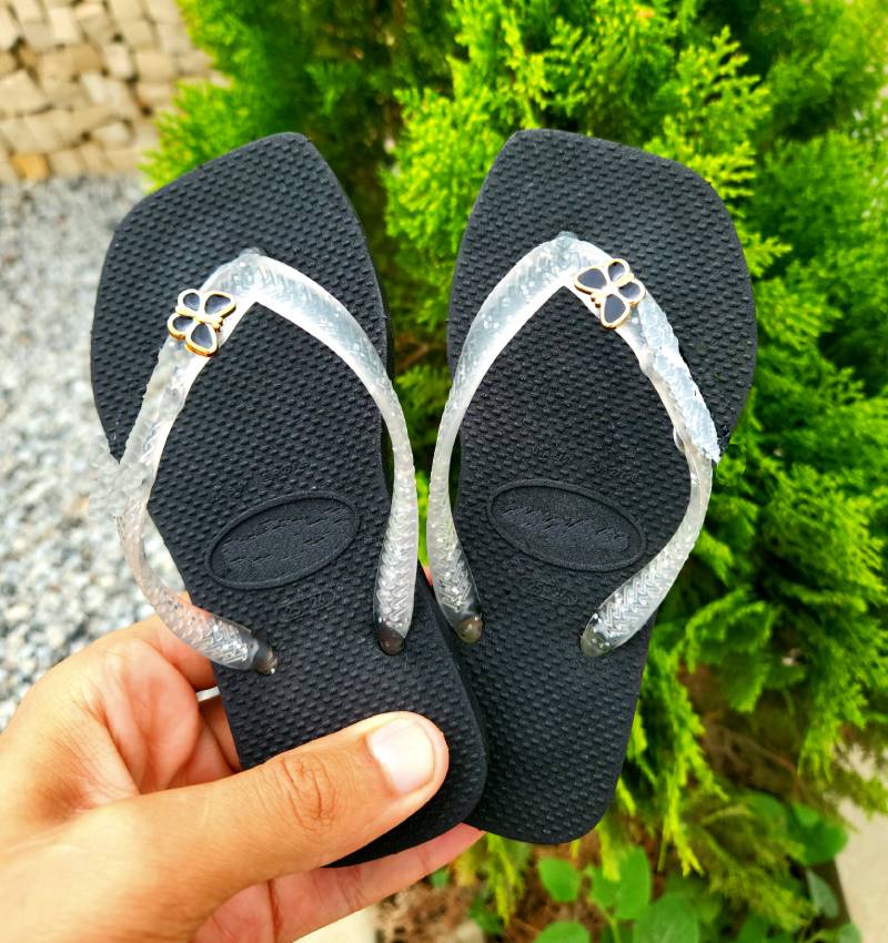 Chinelo Infantil Feminino Borboleta Preta Chinelo Infantil Feminino Borboleta Preta