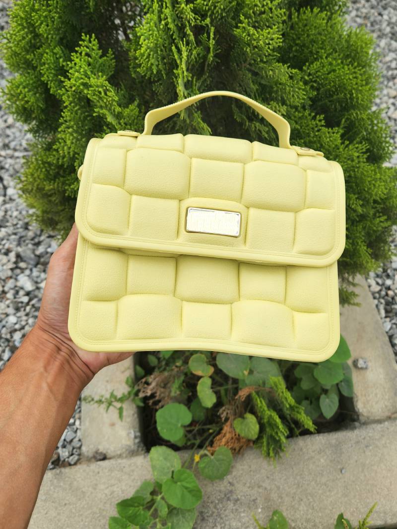 Bolsa Tiracolo Feminina Alça Transversal Regulável Rusty 3D Amarela Bolsa Tiracolo Feminina Alça Transversal Regulável Rusty 3D Amarela