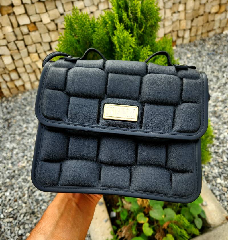 Bolsa Tiracolo Feminina Alça Transversal Regulável Rusty 3D Preta Bolsa Tiracolo Feminina Alça Transversal Regulável Rusty 3D Preta